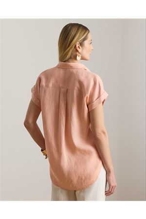 Broono-Short Sleeve-Button Front Shirt-Tissue Line LAUREN RALPH LAUREN | Camicia | 200874259012